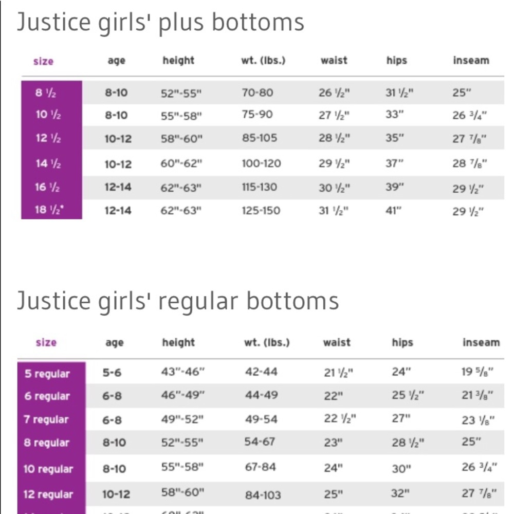 Justice Light Purple Denim Shorts Size-10 and 1/2 - Picture 5 of 5